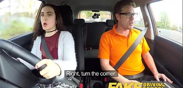  Fake Driving School Sexy horny new learner has a secret surprise